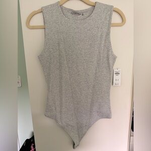 Abercrombie & Fitch Gray Sleeveless Bodysuit